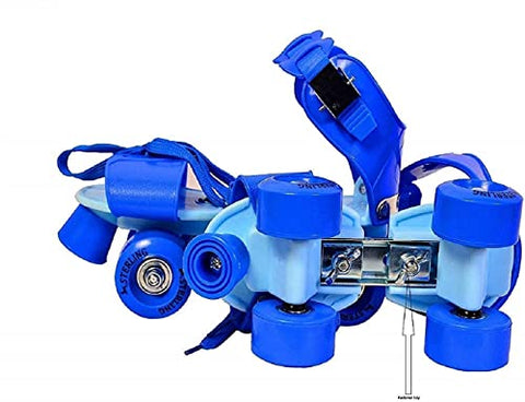 Image of BAGHWALE PRODUCTS Sterling Adjustable Roller Skates for Kids Junior Girls Boys Outdoor Sports Games Adjustable Size 16 CMT. to 21 CMT