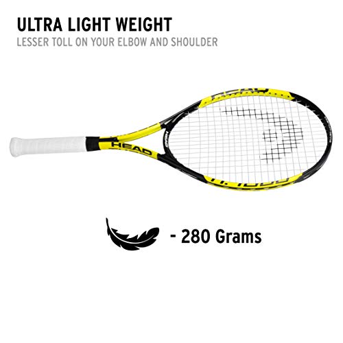 HEAD Titanium 1000 Tennis Racquet, Black/Yellow