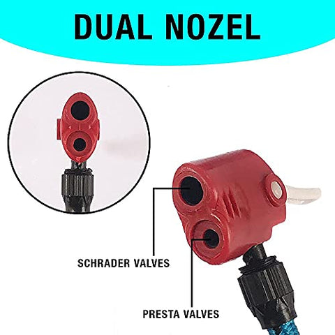 Image of ROYAL WAVES Bicycle Tyre Air Pump High Pressure Bicycle and Bike Air Pump with Two Multifunctional Valve