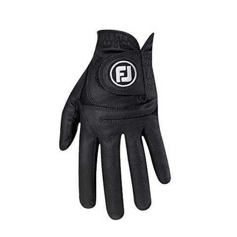 Image of FootJoy Men's WeatherSof Golf Glove Black X-Large, Worn on Left Hand