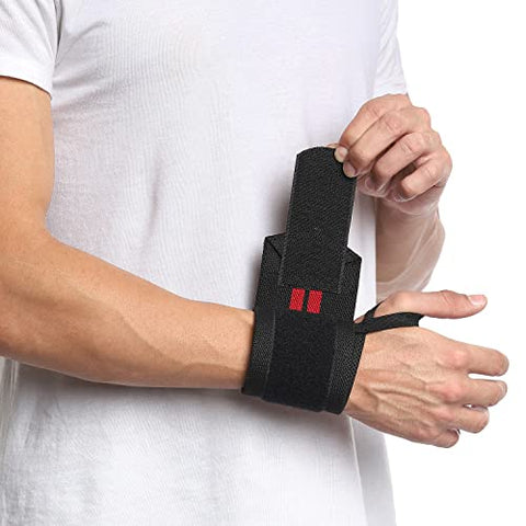 Image of Nivia 11041 Cotton Thumb Wrist Support (RED)