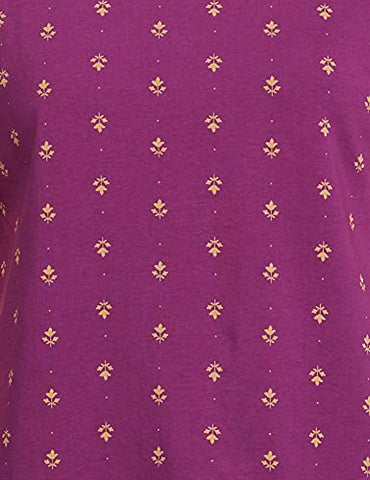 Image of Amazon Brand - Myx Women's Loose T-Shirt (PAG 103_Black and Purple XXXX-Large)