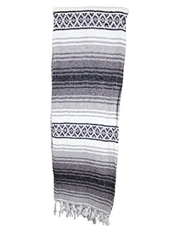 Image of Canyon Creek Authentic Mexican Yoga Falsa Blanket (Grey)