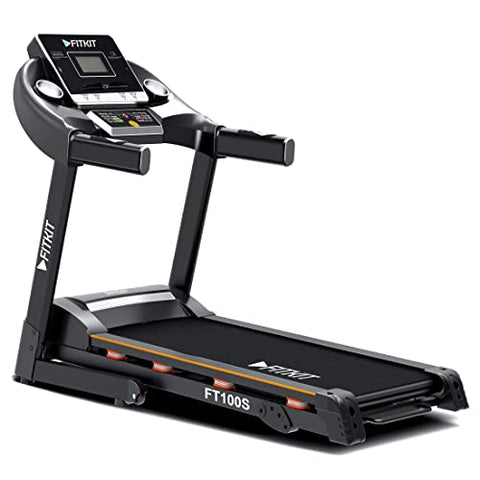 Image of Fitkit FT100S (3.25HP Peak) Motorized Treadmill with Free Home Installation, 1 Year Warranty and Trainer Led Sessions by Cult.Sport