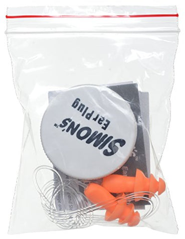 Image of Simon's Swimwell Reusable Silicone Earplugs (2 Pairs, Orange)