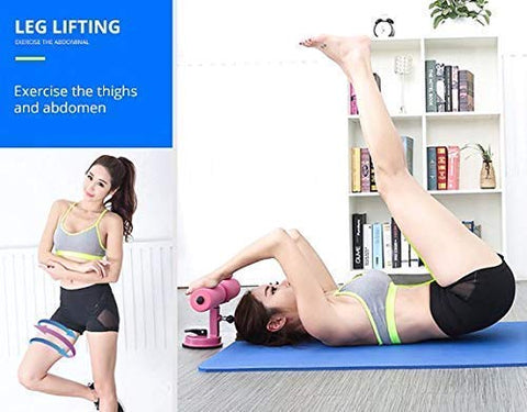 Image of Pravyta Sit-Up Bar Home Fitness Equipment Sit-ups and Push-ups Assistant Device Lose Weight Gym Workout Abdominal curl Leg Muscle Training Exercise with Suction Cup
