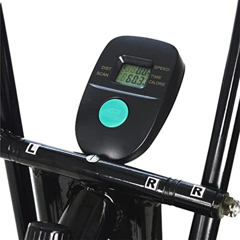 Image of Vicky Fitness Air Bike with Moving Handle Full Body Workout with Cushioned Seat for Cardio Training, Weight Loss & Workout at Home