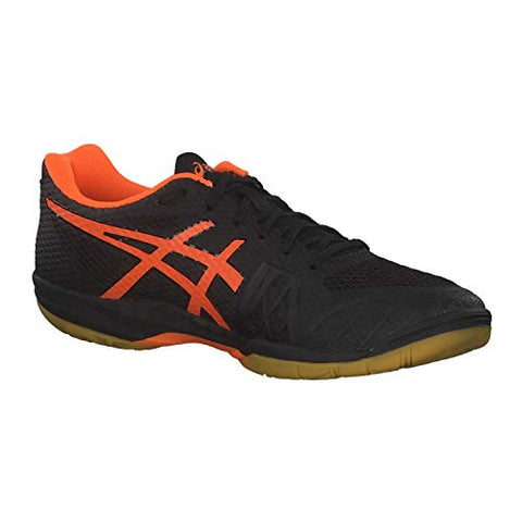 Image of ASICS Gel-Blade 7 Men's Badminton Shoes (Black-Shocking Orange, 10)