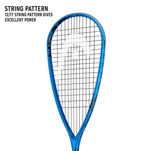 HEAD Extreme Graphite-Titanium-Lined 120 Squash Racquet | Ideal for Men & Women (Blue)