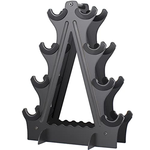 Image of Dumbbell Rack 4 Tier Weight Rack for Dumbbells Compact Dumbell Rack Stand Only for Home Gym Weight Stand, (Rack ONLY)