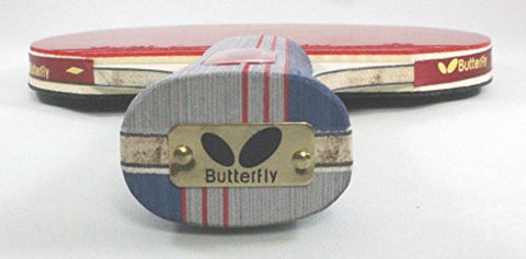 Image of Butterfly Wooden 401 Table Tennis Racket Set - 1 Ping Pong Paddle 1 Ping Pong Paddle Case - Gift Box - ITTF Approved (red, grey, and blue )
