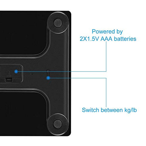 Image of QUARK MART- India Heavy Thick Tempered Glass Lcd Display Weighing Machine Digital, Weight Machine For Human Body Digital Weighing Scale, Weight Scale