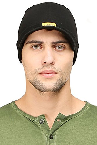 Image of FabSeasons Cotton Skull Cap (Black)