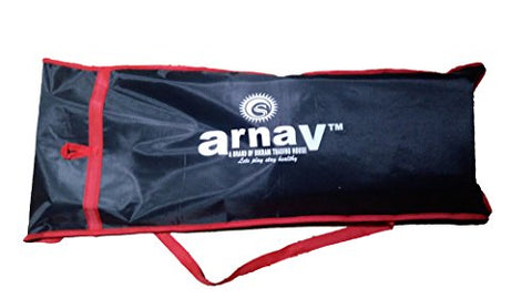 Image of arnav Plastic Cricket Full Size, Four Stumps, One Base of Three Stumps, One Base of Single Stump Bowler Side in Tatron Cover - Multicolour