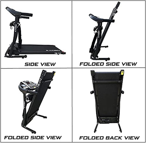 Image of Kobo Home Series 1 HP - 2 HP Peak Motorised Multi-Function Treadmill for Home with Massager, Max Speed 14Km/Hr, Max User Weight 100 Kg (Free Installation Assistance)