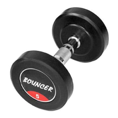 Image of Bouncer Rubber Dumbbells 5 Kg Pair | Set of 5Kg x 2Pcs =10Kg