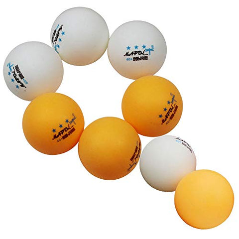 Image of MAPOL Ping Pong Paddle Set - 4 Professional Table Tennis Rackets/Paddles - 8 Premium 3-Star Balls, Portable Cover Case Holder Included
