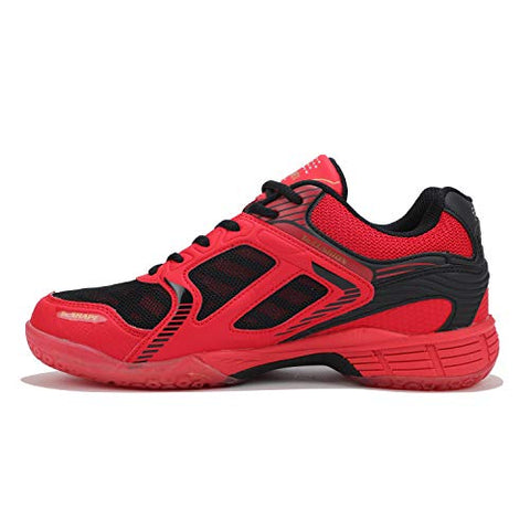 Image of Yonex Hydro Force 5 Badminton Shoes | Ideal for Badminton,Squash,Table Tennis,Volleyball | Non-marking sole | TRU Cushion | TRU Shape |RED BLACK GOLD |UK 8