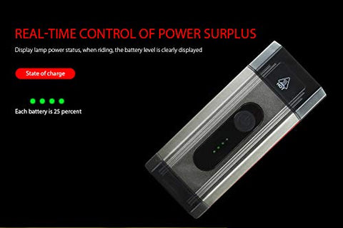 Image of SHIVEXIM Waterproof Rechargeable USB Charging Cycle Front LED Light Headlight (Grey)