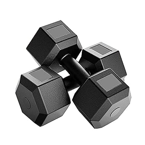 Image of CORSO PVC Hex Dumbbells For Men & Women Strength Training Set 1kg 2kg 3kg 4kg 5kg Pair Hex Dumbbells Set (3KG/PAIR)