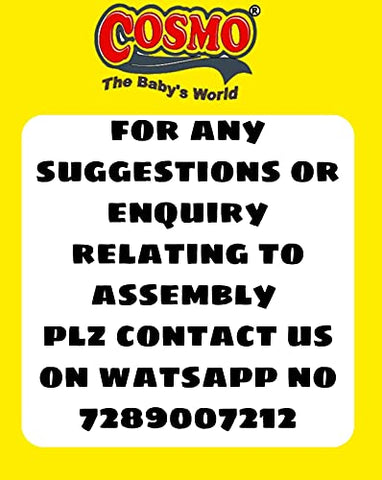 Image of Cosmo Baby Tricycle Kids / Baby Tricycle with Parental Control, Cushion Seat for 12 Months to 84 Months Boys / Girls / Kid Carrying Capacity Upto 30kg- RED