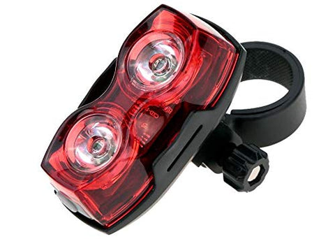 Image of Inditradition Bicycle 2-in-1 Flash Tail Light | Inbuilt 2 Laser & 5 LEDs, Multi-Functional 7 Modes (Red)