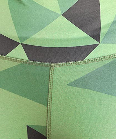 Image of Rock Paper Scissors Premium Gym wear/Active Wear Tights Strechable Leggings Yoga Pants Gym Tight Geometric Green