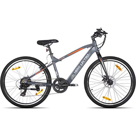 Image of Lectro Unisex 7S Speed Clix 26T Electric Cycle (16", Dark Grey & Black, 26 x 1.90", 26" x 2.125")