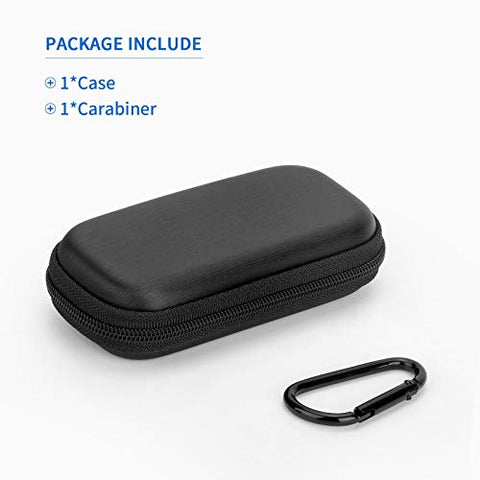 Image of Case for AliveCor KardiaMobile 6L Wireless 6-Lead EKG, Protective Cover Storage Bag (Black)