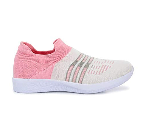Image of Fashion Tree Timberwood LDS06 Ultra Light Weight Running,Walking,Sports,Gym and Jogging Shoes for Women and Girls in Pink Colour,Size: UK6