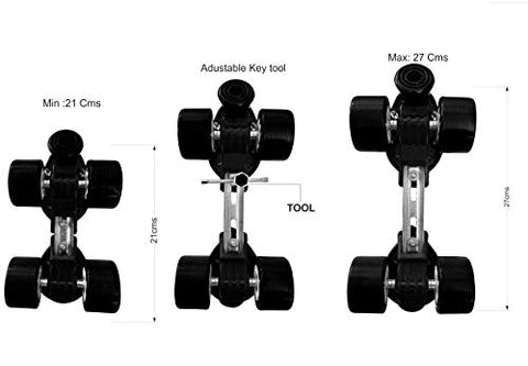 Image of Jaspo Insane Adjustable Roller Blade Skates Suitable for Age Group (6-14 Years) (Dual)
