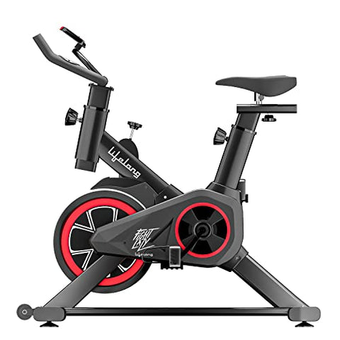 Image of Lifelong LLESB99 Exercise Spin Fitness Bike with 6kg Flywheel|Adjustable Resistance|LCD Monitor & Heart Rate Sensor for Fitness at Home|Spin Bike, Fitness Bike, Exercise Bike for Home Use|Max User Weight: 100kg (1 Year Warranty)