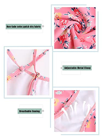 Image of HowJoJo Big Girls Two Piece Tankini Swimsuit Bathing Suit Swimwear Size 14/7-16