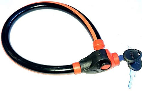 Image of Steel Fithome® Heavy Steel Wire Helmet Safety Cable Lock for Helmet, Bike, Bicycle, Luggage.