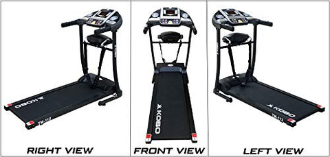 Image of Kobo Home Series 1 HP - 2 HP Peak Motorised Multi-Function Treadmill for Home with Massager, Max Speed 14Km/Hr, Max User Weight 100 Kg (Free Installation Assistance)