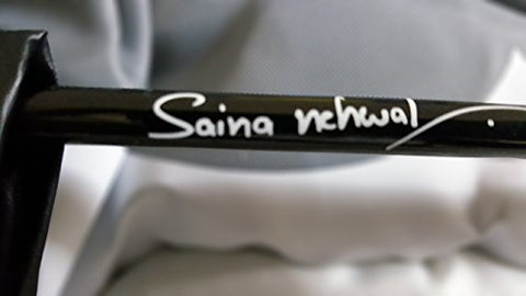 Image of YONEX GR 303 Saina Nehwal Special Edition Aluminium Badminton Racquet (Set of 2) Black.