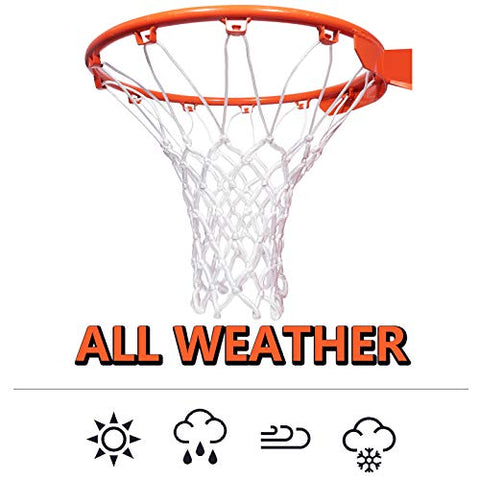 Image of Amble Basketball Net Heavy Duty Net in All Weather for Indoor and Outdoor - 12 Loops Rim