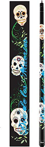 Image of Viper Underground 58" 2-Piece Billiard/Pool Cue, Dia De Los Muertos, 18 Ounce
