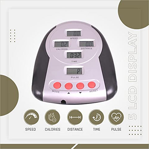 Image of Reach T-100 4 in 1 Manual Treadmill for Home Gym | Multi-Functional (Jogger, Twister, Stepper & Push-up bar) Treadmill | 3 Level Manual Incline | For Full Body Workouts | Max User Weight 120kg