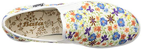 Image of BATA Women Printed Fitness White Ballet Flats6 UK (5591297)