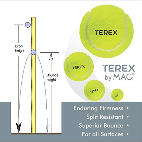Image of AEROGLO Sports - TEREX Rubber Ultra Tennis Ball - Super Saver Pack of 12, Light Green