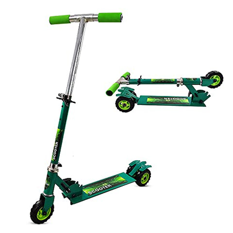 Image of NHR Rectangle Skate Scooter for Kid with 3 Wheels and 3 Adjustable Height Heavy Duty Kick Scooter (Weight Capacity-45 kg, Green)