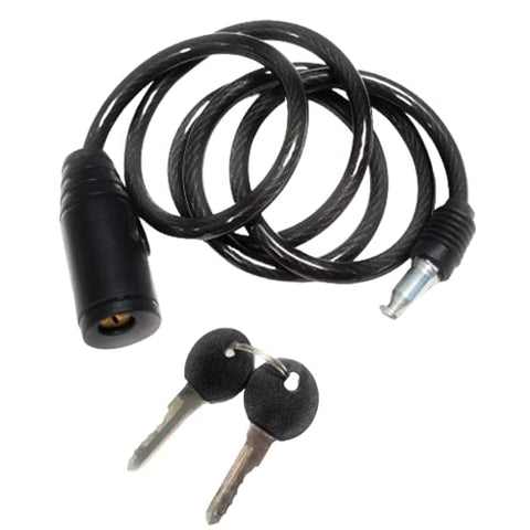 Image of Pancikaa Heavy Duty Helmet Lock Anti-Theft Multipurpose Steel Finish Cable Safety Lock with 2 Keys for Bike, Bicycle & Cycle