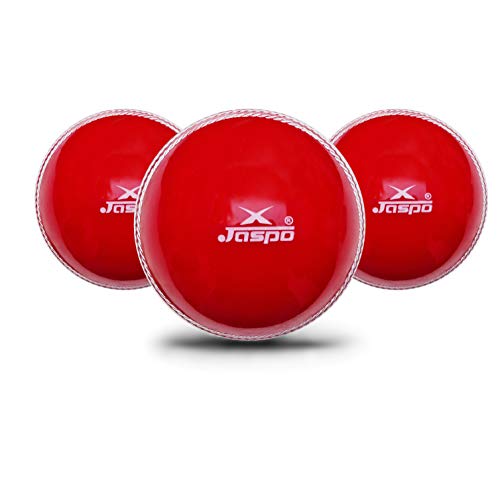 Jaspo T-20 Pvc Cricket Ball, 110 gram, (Red).
