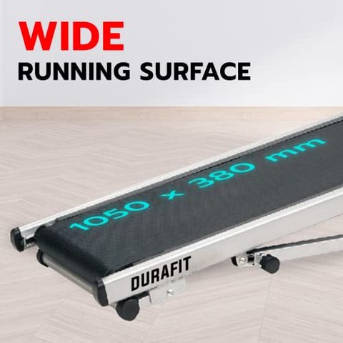 Image of Durafit Manual Treadmill HMT01 with Max User Weight 100 Kg, Home Workout, LCD Display