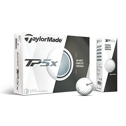 Image of TaylorMade TP5X Golf Balls, White (One Dozen)