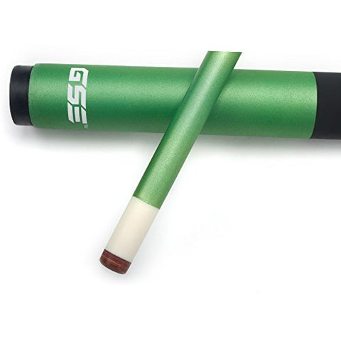 Image of GSE Games & Sports Expert 58" 2-Piece Fiberglass Graphite Composite Billiard Pool Cue Stick(4 Colors, 18-21oz) (Green - 20oz)