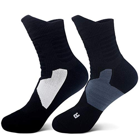 Image of JHM Thick Protective Sport Cushion Elite Basketball Compression Athletic Socks