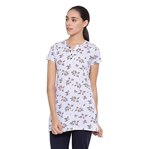 Image of In Love Women's Formal Henley Tshirts (Amber Grey)(PSLP51C9_M)