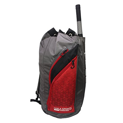 Image of Ceela Sports CS-Duffle-RED Cricket Duffle Bag (Red/Grey)